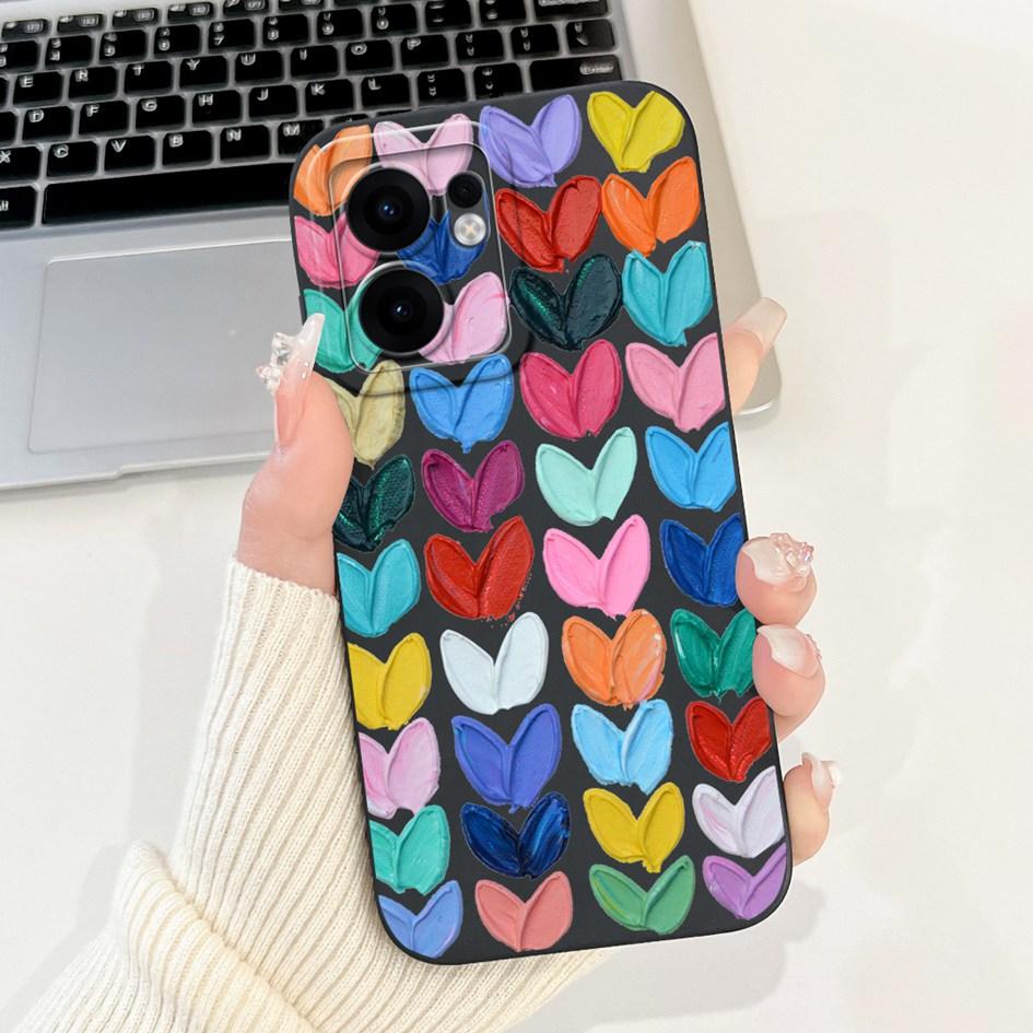 Для Oppo Reno 13F 5G Чехол Модные Закатные Девушки Астронавт Coque Мягкий Силиконовый Чехол для Телефона Для OPPO Reno13 FS RENO13F CPH2699 Capa