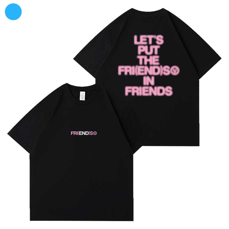 V Song Friends Graphic Tshirt Cotton Tops For Wounisex Summer Casual Oneck Shortsleeved Clothing Fashion Couple Streetwear Top