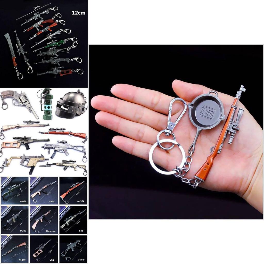 Pubg Sniper Gun Keychain Alloy Weapon Model For Gift And Collectors