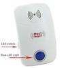 Electronic Ultrasonic Mosquito Rat Pest Control Repeller with LED Light, UK Plug, AC90V-250V(White)