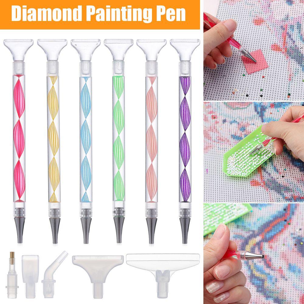 Spiral Flower Point Drill Pen Resin Pen Resin Diamond Painting Pen Alloy Replacement Pen Heads
