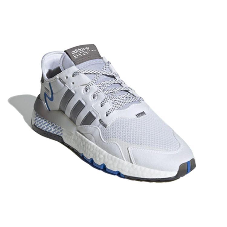 adidas Мужские повседневные кроссовки Nite Jogger Серый Белый Синий FV6624