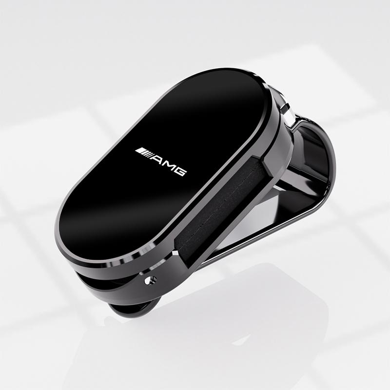 Car Glasses Storage Clip Holder Sun Visor Sunglasses Clamp Hubcap For Mercedes Benz AMG GLE GLC CLA GLK W206 W204 W205 W211 W203 DQRST1