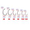 500 Pieces in Bulk PTFE Coated High Carbon Stainless Steel Barbed Fish Hook With Eye Fishing Accessories 8025