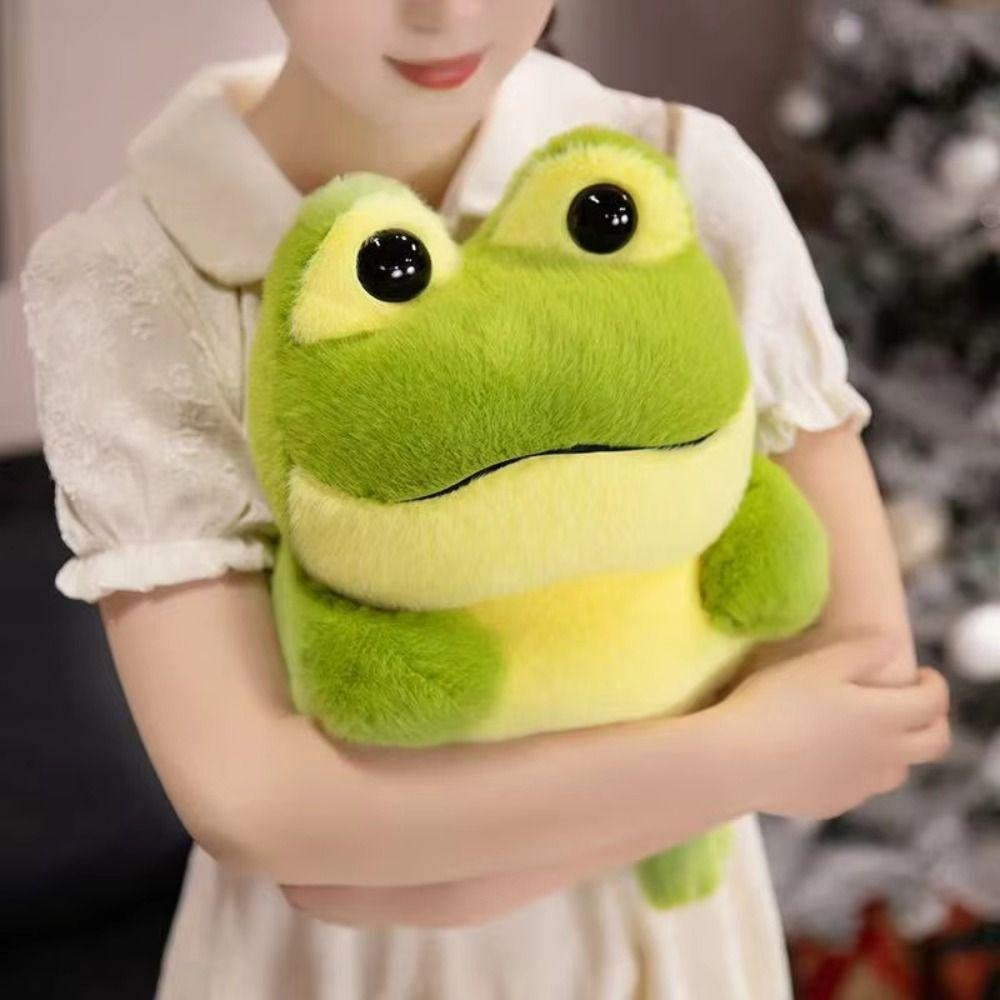 Collection Animal Fluffy Frog Figure Doll PP Cotton Cartoon Frog Stuffed Toy  Kids Birthday