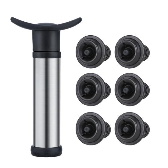 Вакуумное вино с насосом-пробкой 4 пробки Укупорка для бутылок Сохранитель Нержавеющая сталь Вино