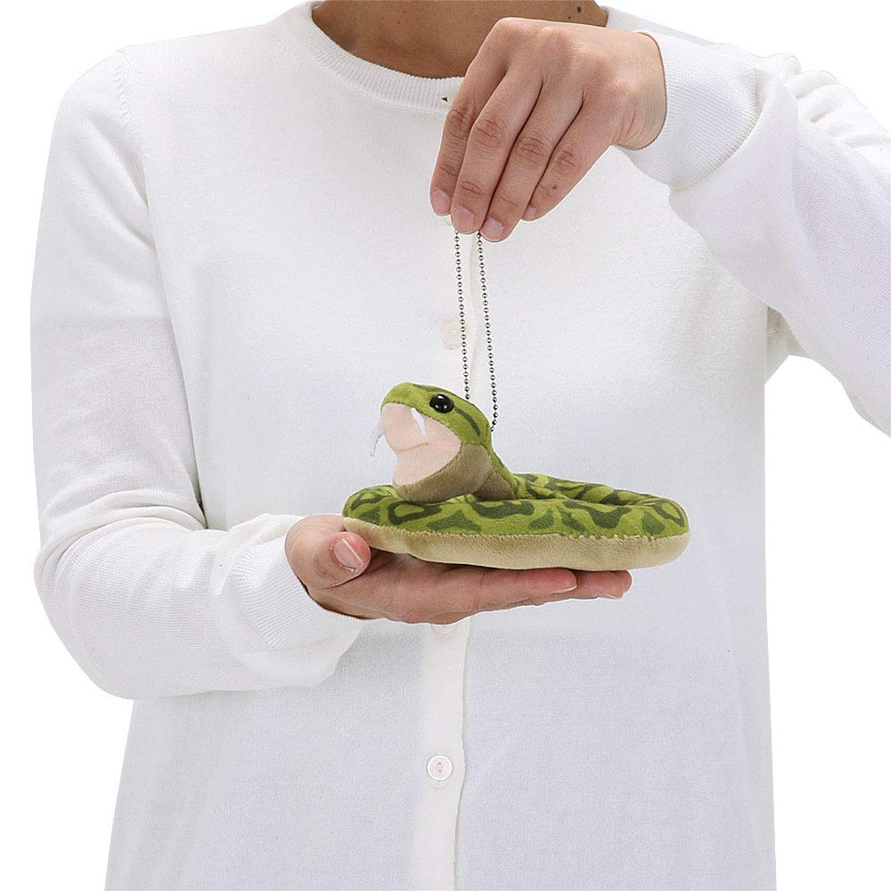 Carolata Plush Mascot Habu (Yanbaru Creaturewith Chain) Realistic Snake Keychain Doll Gift (Twice Tested) Christmas Present
