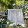 Romantic Lace Tablecloth Photo Fabric Artist Household Hollow White Small Round Table Cloth Rectangular Coffee Table Table Cloth