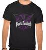 Unisex Tees 100% Cotton Men's Women's BLACK SABBATH ROCK MUSIC BLACK T-SHIRT -1050-