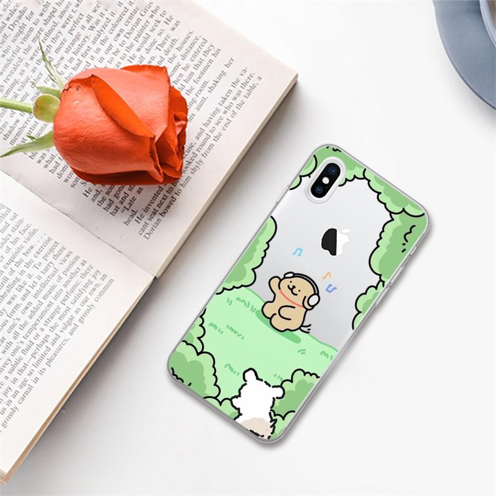 Мультяшный Чехол для Телефона с Рисунком Собаки Для iPhone 14 13 12 11 Pro Max XS X XR SE 2020 6 7 8 Plus Mini Защитный Чехол