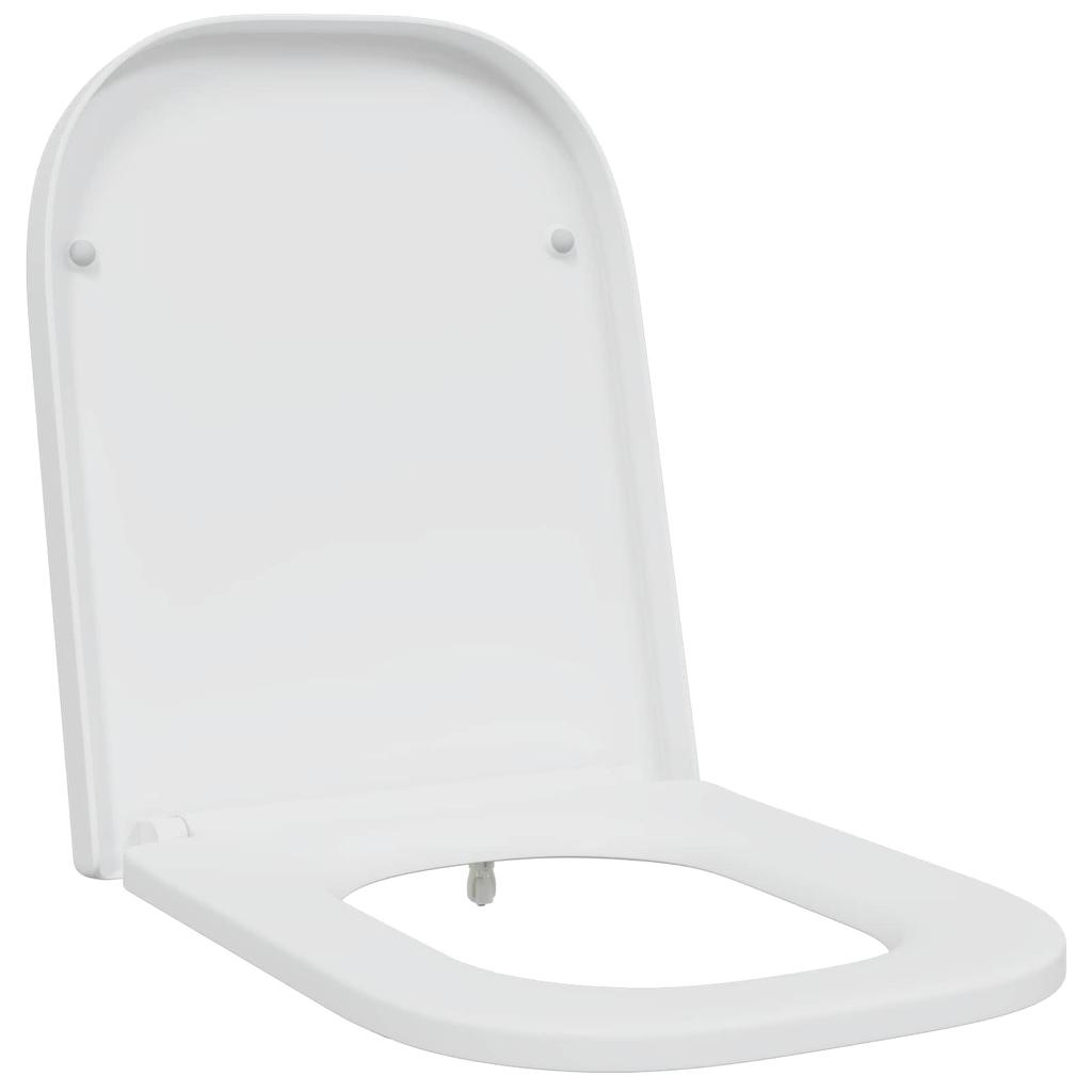 Toilet Seat White 47.5 x 35 x 3.6 cm Duroplast