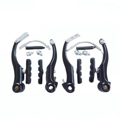 Комплект тормозов V-Brake для горного велосипеда, комплект суппортов AL, горный велосипед BMX, круизер, линейный тяговый с тормозными колодками и рычагами, черный