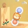 Присоска Мультяшное Животное Игрушки-Вертушки Для Детей Окно Высокий Стульчик Поднос Ванная Стол Путешествия Для Детей Подарок