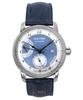Мужские часы Friedrichshafen с кожаным ремешком и синим циферблатом, автоматические, 85903