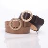 Womens Fashion Pu Leather Belt With Alloy Buckle For Casual Wear And Office Style