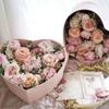 Набор из 2 подарочных коробок с крышками, цветочные коробки в форме сердца для композиций, цветочная подарочная коробка, предложение руки и сердца для подружки невесты, свадьба, день рождения, вечеринка по случаю рождения ребенка, день святого валентина