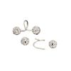 1 Pair Spiral Piercings Stud Earrings Double-ended Luxury Earrings Rhinestone Earrings  Women
