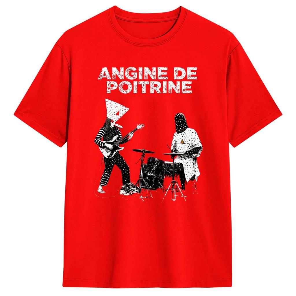 Angine De Poitrine Music TShirt Beach  Harajuku T Shirts 100 Cotton Round Neck Plus Size 5XL Top Tees Short Sleeve Tops