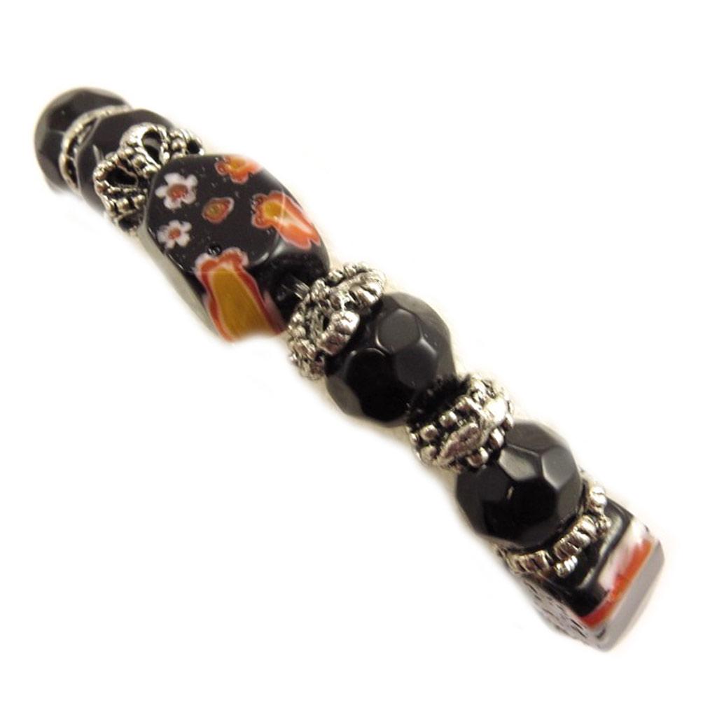 Les Trésors De Lily [D5659] - Designer Bracelet 'Murano' Black