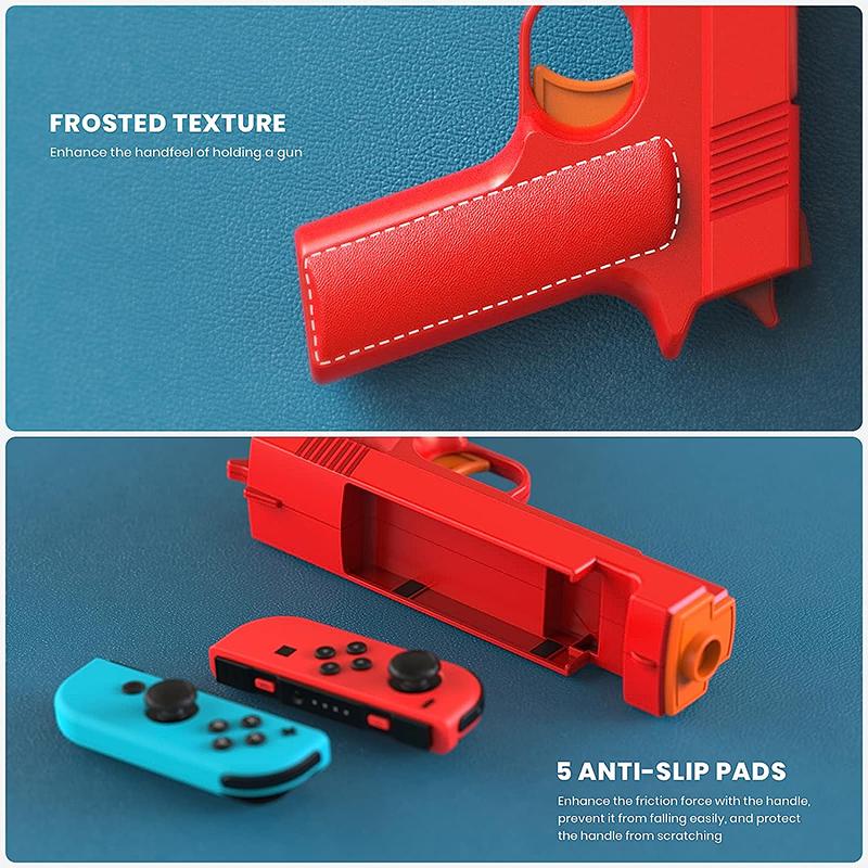 Контроллер пистолета для Nintendo Switch Shooter, охотничьи игры, совместимый с переключателем/переключателем OLED, аксессуары с левой и правой ручкой