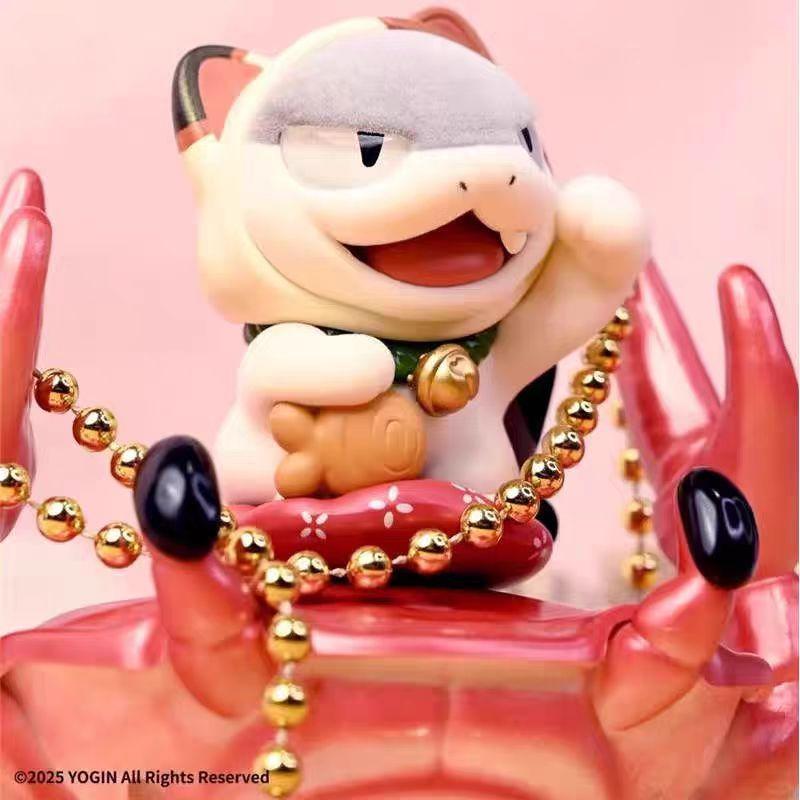 Новая оригинальная фигурка Sharkitty Серия Ver.1 с флоковым покрытием Кавайное животное Коробка-сюрприз Декор для стола Украшение Подарок на день рождения