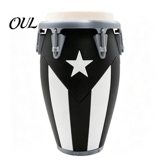 Poolside Gathering Decor Conga Drum Piggy Bank with National Flag Design for Kids Adults, Decorative Money Saving Personalized Gift Music Fans