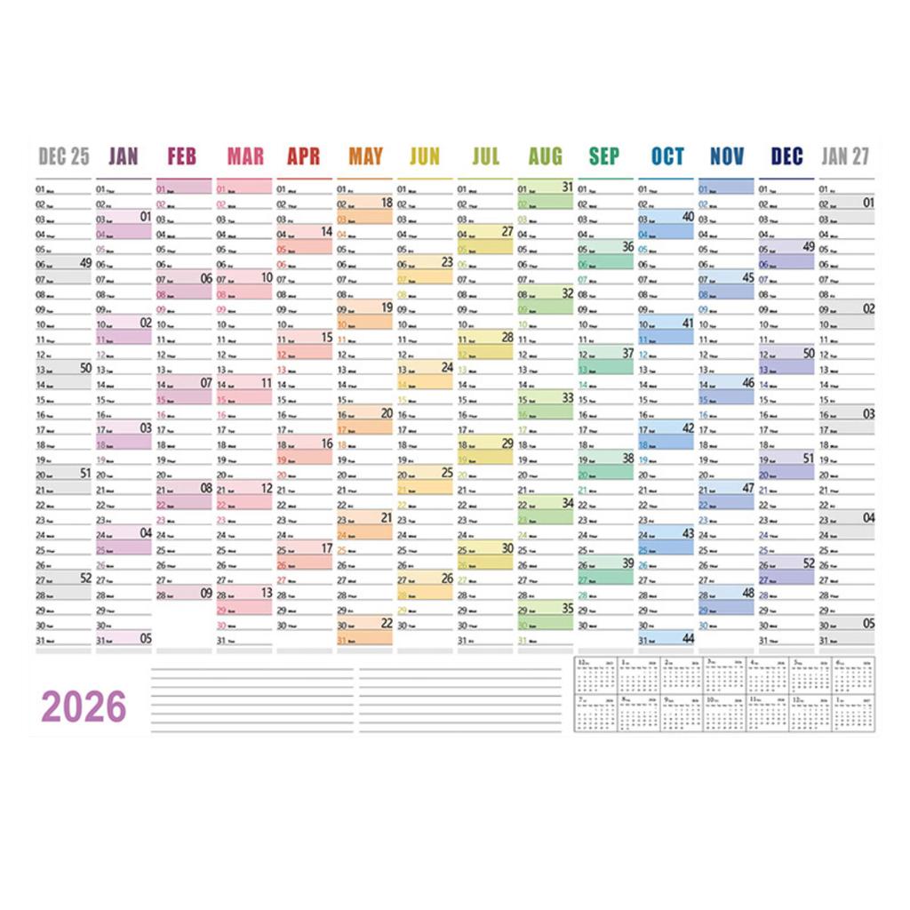Круглогодичный настольный календарь-планер на английском языке, настольный и настенный календарь, креативный и минималистичный планер