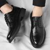 Comfy Male Derby Footwear Wedding Formal Oxfords Shoes Business Casual Office Shoes for Men Classic Pointy Men's Business Shoes