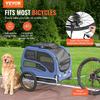 Dog Bike Trailer, Supports up to 100 lbs, Pet Cart Bicycle Carrier, Easy Folding Frame with Quick Release Wheels, Universal Bicycle Coupler,