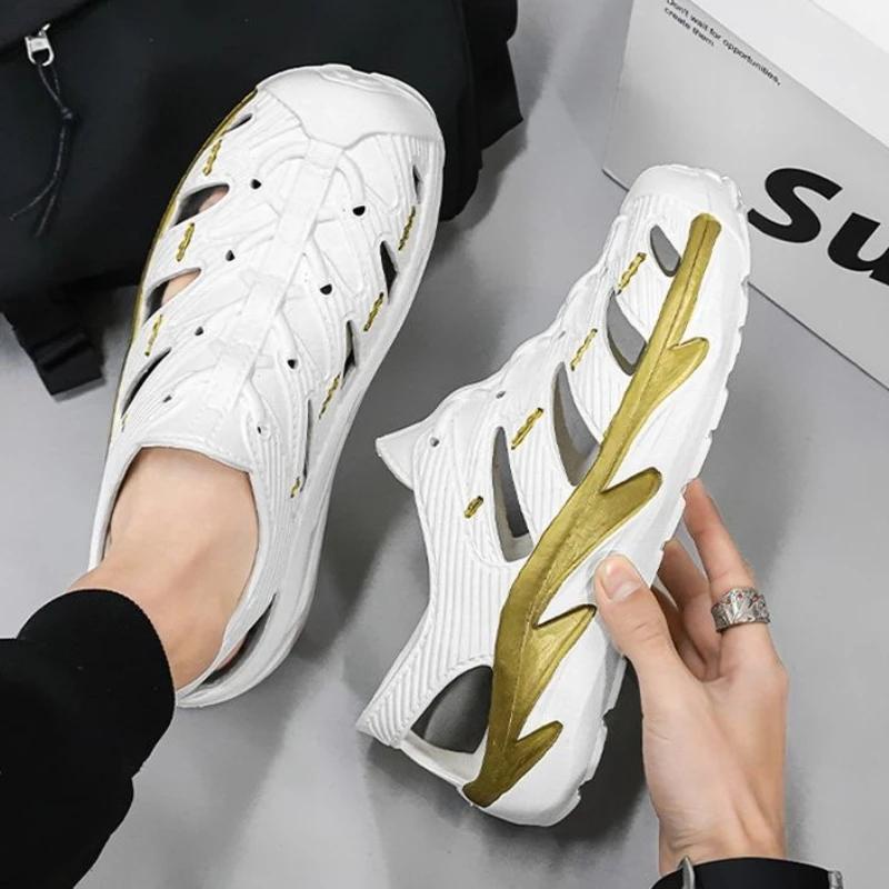 Мода Платформа Мужская Обувь Высота Пляж Дышащая Распродажа Открытый Воздух Удобный Взрослый по Акции Открытый Носок Повседневные Мужские Сандалии