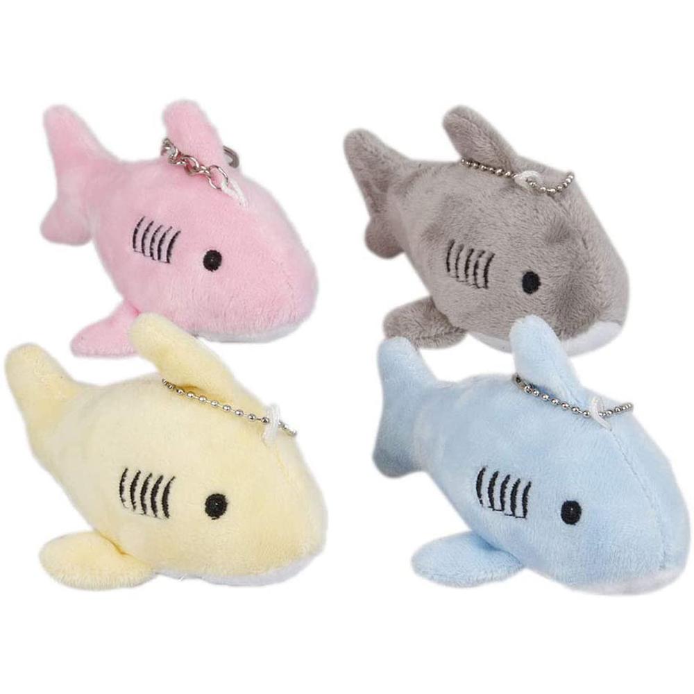 Simulation Shark Backpack Keychain Ocean Animal Shark Plush Toy Key Chain Pendant Shark Key Chain