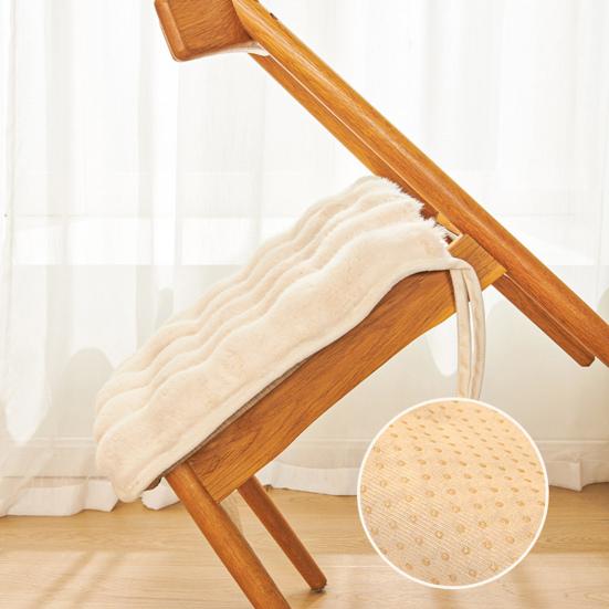 Chair Cushion Washable Soft Comfortable Thick Breathable Keep Warm Relieve Pain Plush Material Seat Cushion Office Accessories