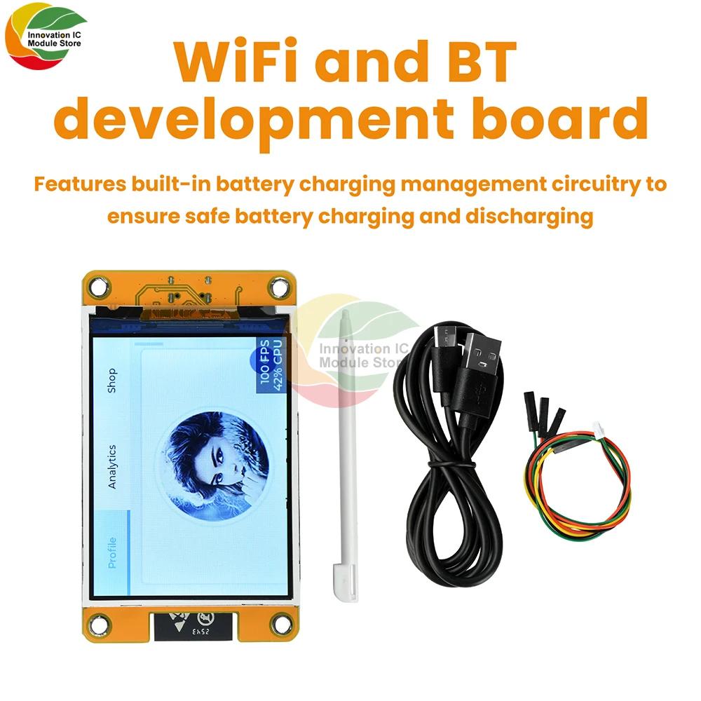 2,8-дюймовая плата разработки ESP32 WiFi BT с драйвером ST7789, интеллектуальный цветной дисплей 240 * 320, встроенный модуль ESP32-32E