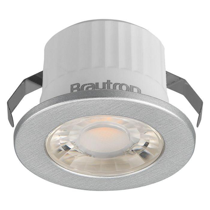 Mini spot LED rond argent 3W 6500K IP54