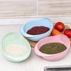 Rice Sieve Plastic Colander Kitchen Drain Basket With Handles Rice Bowl Strainer Strainer Basket Sink Drain Kitchen Tools
