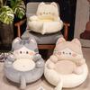 Cartoon Chair Cushion Backrest Integrated Plush Seat Kitten Comfortable Livingroom Sofa for Children Warm Lazy Person Sofa Cute