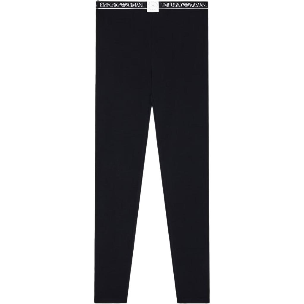 Emporio Armani Однотонные леггинсы в полоску с логотипом хлопковые женские леггинсы EW001901-AF15345-UC001