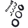 Power Steering Pump Hose Fitting Kit Stainless Steel Nylon Universal Steering Hose Hookup Kit for Remote Reservoir Tank