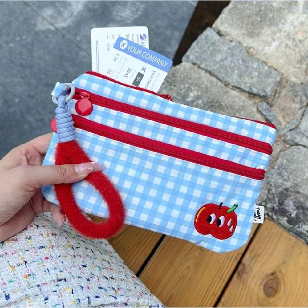 3 Layer Portable Passport Bag Multiple Card Slots Travel Storage Passport Clip Licenses