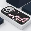 Чехол с цветочным узором 'Розовые персиковые цветы' Для iPhone 17 Pro Max Funda iPhone 16 Pro Max 15 14 13 12 11 Air 16E Силиконовая накладка с текстурой кожи