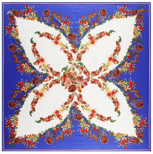 130*130см Шелковые Богемные Шарфы с Дизайном Бабочки и Пиона Женские Фуляр Квадратный Хиджаб Шарф Женский Платок Палантин Шарф Женский Хиджаб