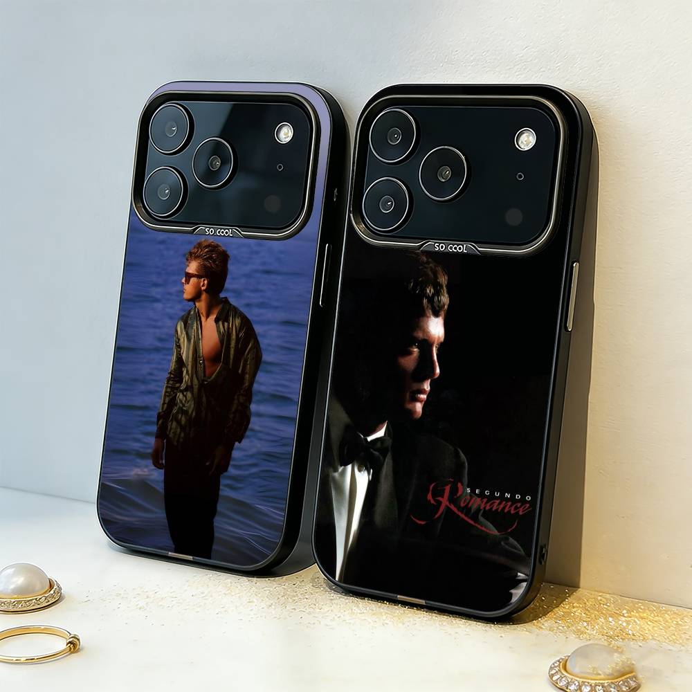 Чехол для телефона L-Luis M-Miguel Singer Для iPhone17,16,15,14,13,12,11,Pro,MAX Серый Матовый Силикон Черная Крышка