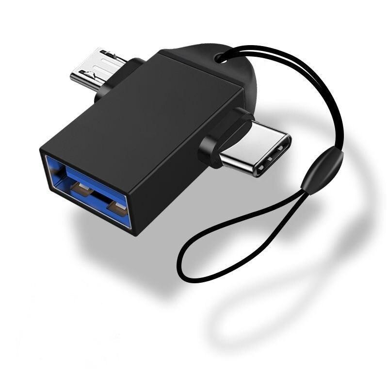 USB 3.1 5 Гбит/с преобразователи передачи данных 2-в-1 адаптер Micro USB OTG Type-C для планшета с жестким диском телефона