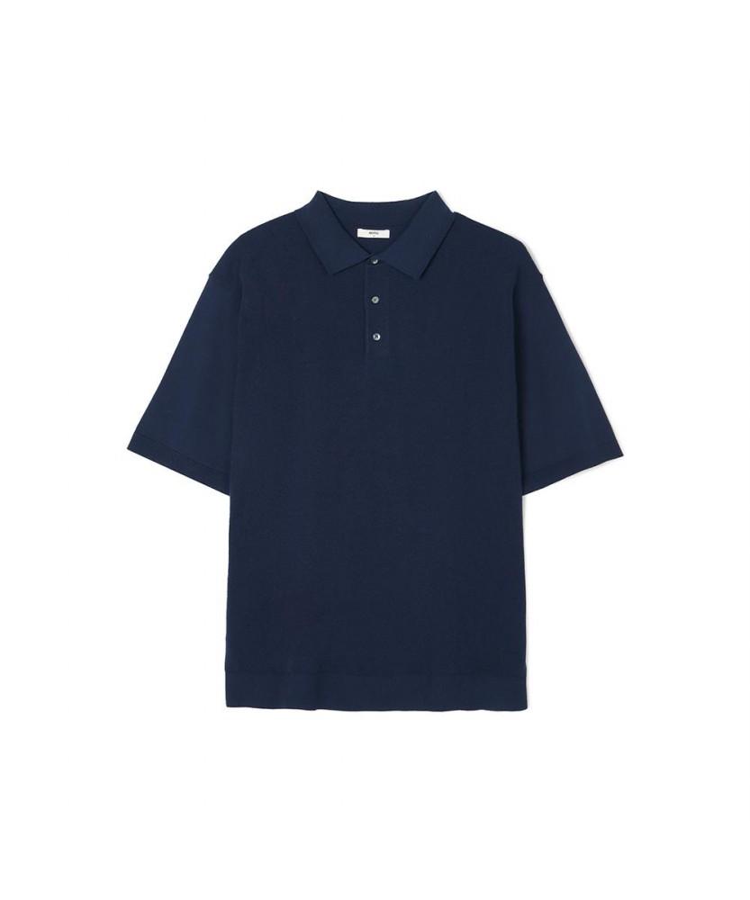 NOTIG Textured Thierry Knit Navy_Ols1Swts101N1