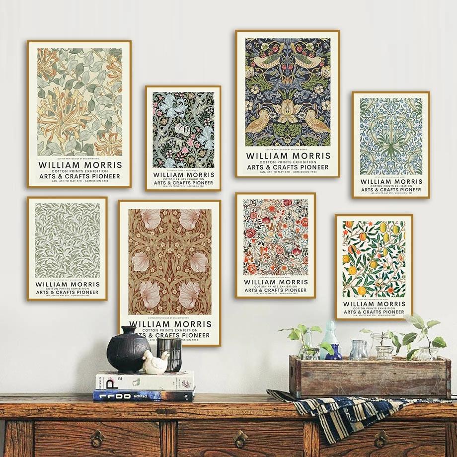 William Morris Nature Plant Flower Garden Wall Art Canvas Painting Nordic Posters And Prints Wall Pictures For Living Room Decor