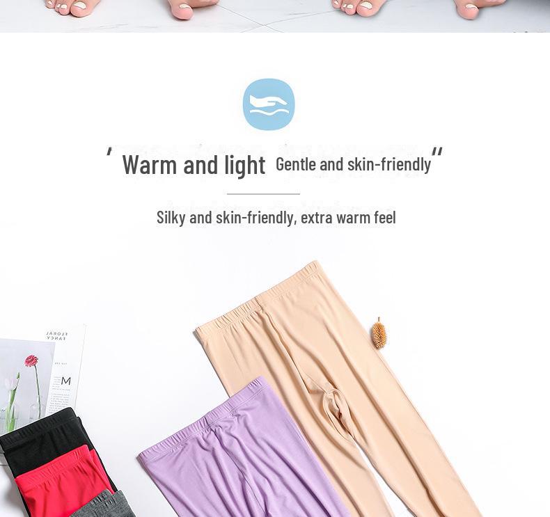 Autumn Elastic Modal Slim-fit Women's Base Pants for Elderly