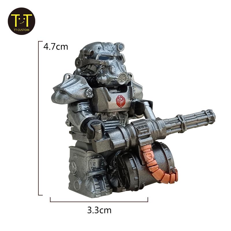 MOC Военная Броня T60 Солдаты Мини Аниме Экшн Фигурки fallouts Оружие Робот Рыцари Строительные Блоки Кирпичики DIY Игрушки подарки