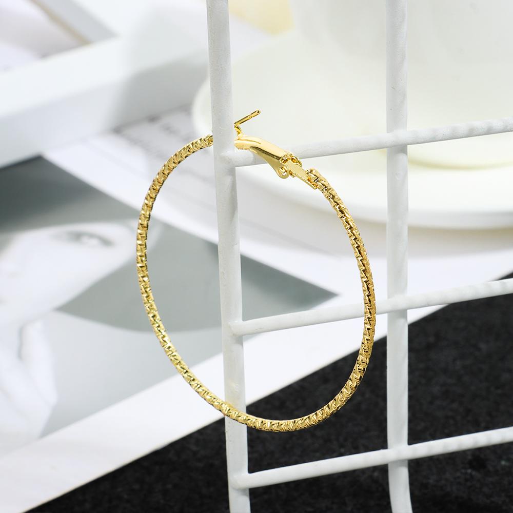 Big Circle Gorgeous Wedding Engagement Drop Dangle Stud Crystal Round Shape Round Hoop Earrings
