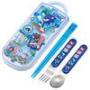 Children's Lunch Box Trio Set Chopsticks Spoon Fork Kids Cutlery Antibacterial Treatment Easy To Open Sliding Type Made In Japan Sonic TACC2AG