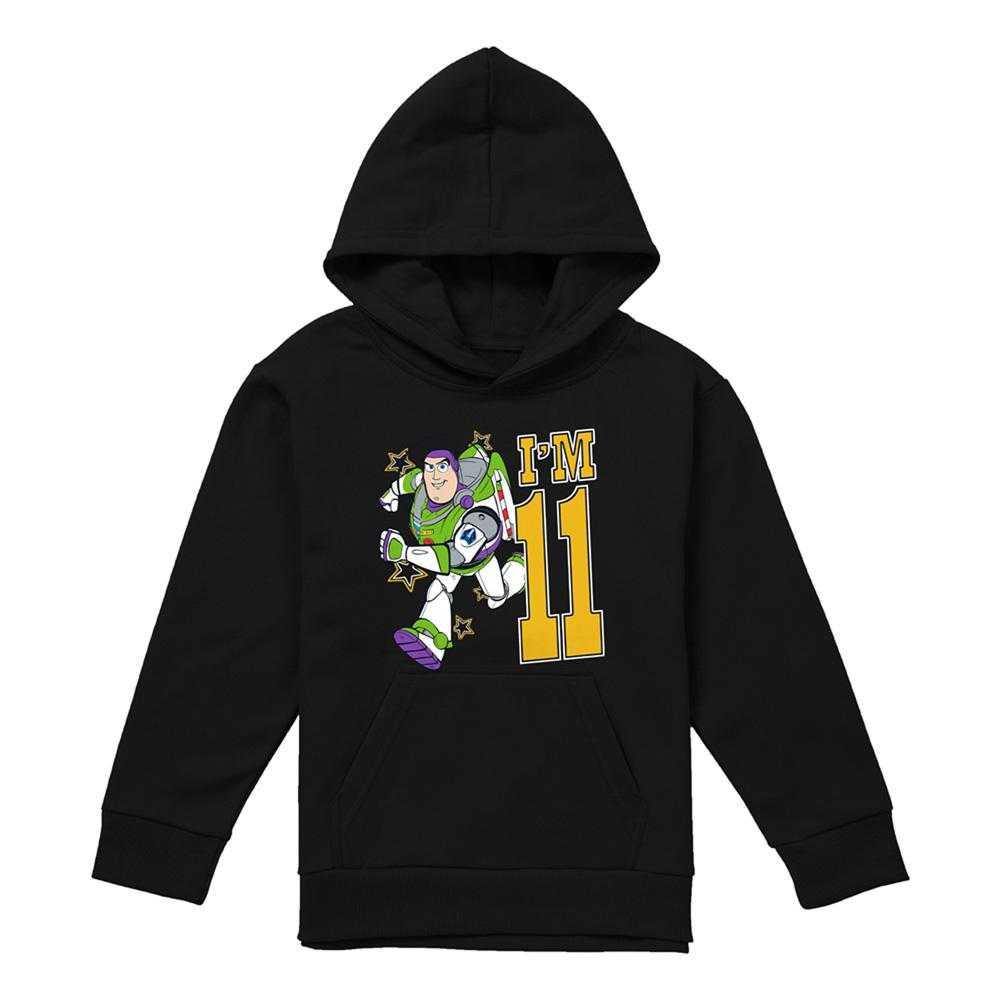 Toy Story Childrens/Kids I'm 11 Buzz Lightyear Birthday Pullover Hoodie